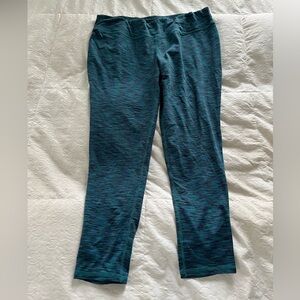 Women’s RBX Teal and Navy Activewear leggings size 3X